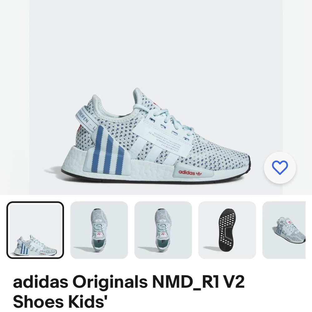 Adidas original NMD_R1 V2 shoes grade school size 5.5 NIB